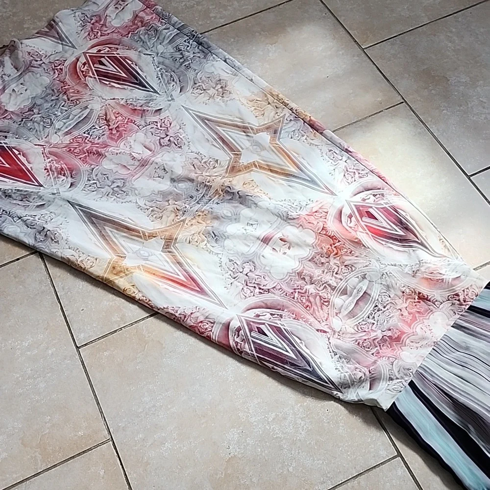 Ted Baker Silk Multicolor Maxi Dress Size 0 - Picture 3 of 14